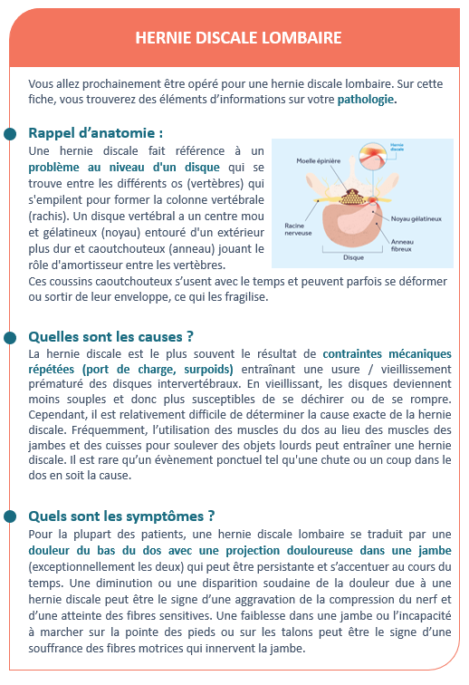 Pathologie_Hernie discale lombaire